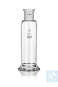 Gaswaschflasche Drechsel, ohne Aufsatz, mit NS 29/32, 1000 ml, Abm. Ø 110 x H 200 mm, Simax®...